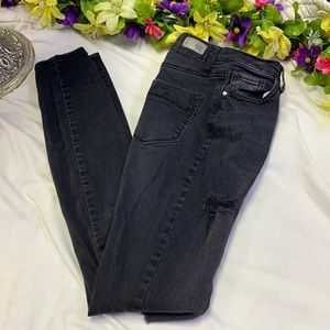 RSQ Distressed Black Jeans